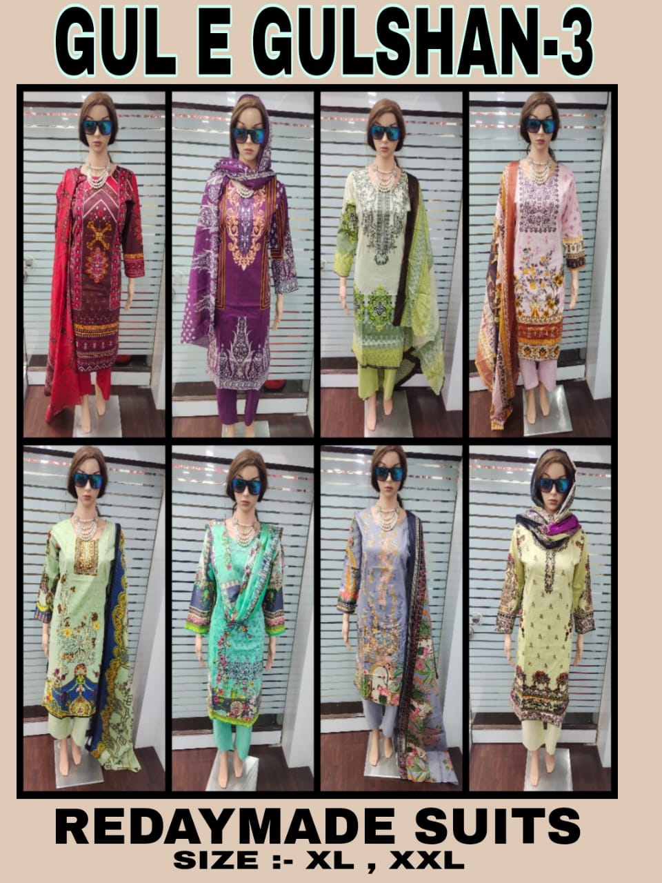 Gul E Gulshan 3Latest Fancy Designer Casual Wear Lawn Cotton Printed Readymade Suit Collection

